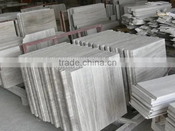 Best Sale Top Quality White Wooden Vein Marble Slab/tiles Price photo-2