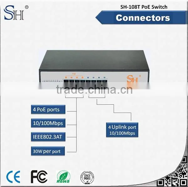 1.5KG 8 Port 10/100Mbps Intelligent Poe Ends Pan photo-5