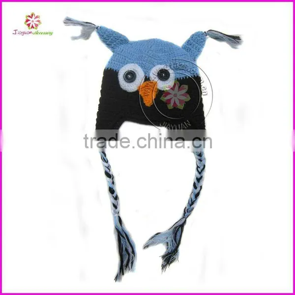Crochet Owl Hat, Owl Winter Hat