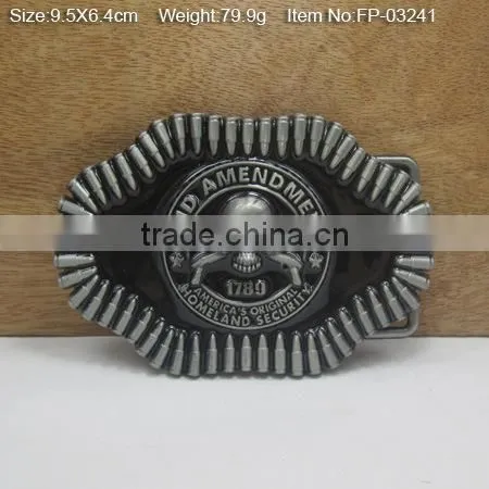 Decorative New Design Metal Men Plate Buckle and Belt Buckle photo-3
