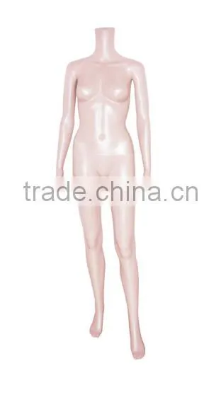 Fashion Headless Standing Skin Or Glossy Color Model Female Mannequin For Window Display photo-3