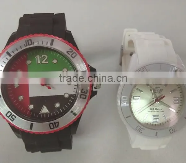 Sport Style Case Combined Alloy With Plastic Silicone Watch photo-3