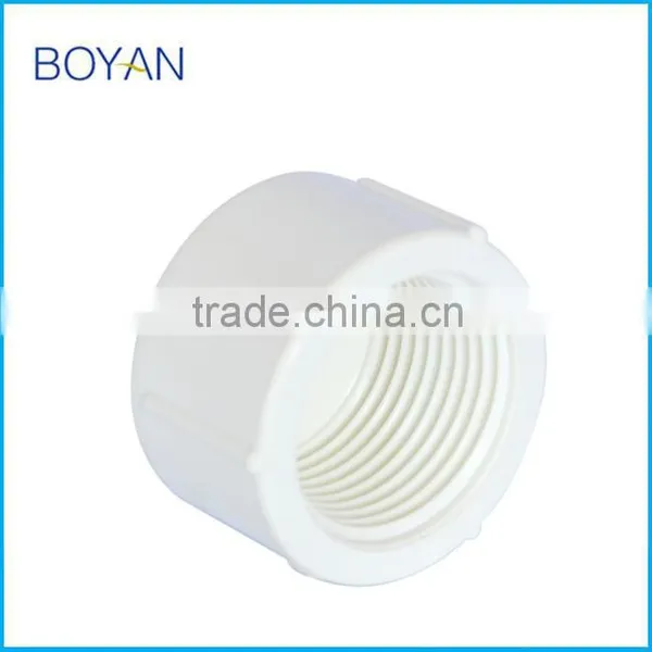 Chian Supplier High Quality Pipe Fitting White PVC BS FEMALE CAP photo-2