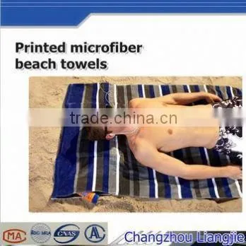 Baoding 100% Suede Microfiber Custom Reactive Printed Beach Towel photo-2
