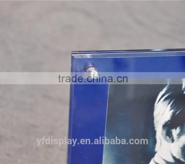 Blue Acrylic Photo Frame With Metal Support photo-3