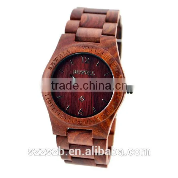 Bewell Handmade Eco-Friendly 100% Natrual Wood Watch Custom Made Souvenir photo-2