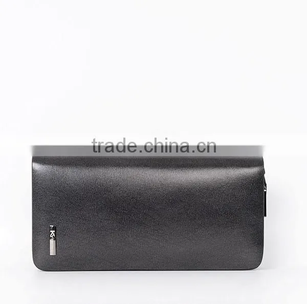 Genuine Leather Men Wallets Business Card Holder Coin Purse Men's Long Zipper Wallet Leather photo-3