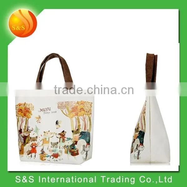 Hot Selling Printing Canvas Cotton Tote Bag Shopping Bag photo-2