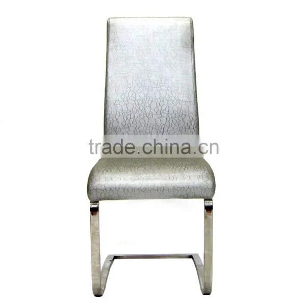 High Back Stainless Steel Dining Table and Chair Sets Modern photo-6
