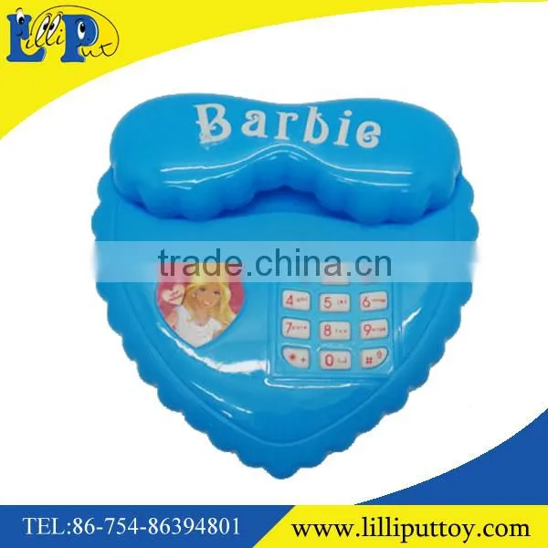 Heart Shape Blue Wireless Telephone Toy