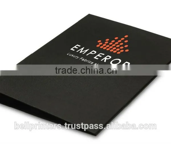 High Quality Luxury File Folder With Flap, Lock or Elastic Band