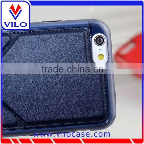 Factory Wholesales Utra Slim Tpu With Leather Kickstand Mobile Phone Case for Iphone 6 photo-4