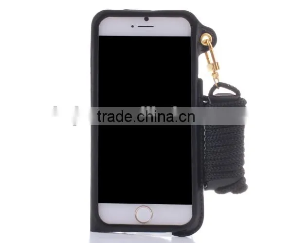 Protective Cover Case With Lanyard,mobile Phone and Key Case PU Material photo-5