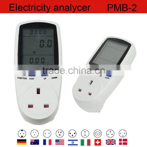 Digital Energy Watt Meter Socket With Electricity Meter UK Plug photo-2