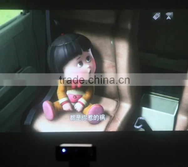 WIFI + Miracast + HDMI + USB + Micro SD Mini Wireless Projector for Children Education(SMP7044) photo-6