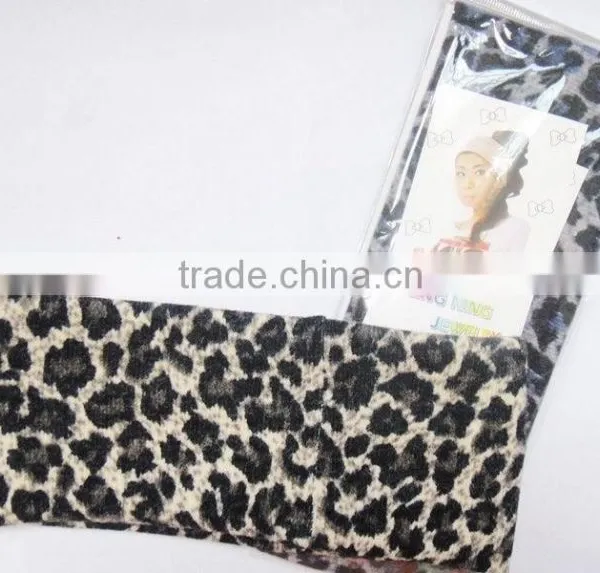 Leopard Wool Sports Stretchy Headbands Hair Band photo-2