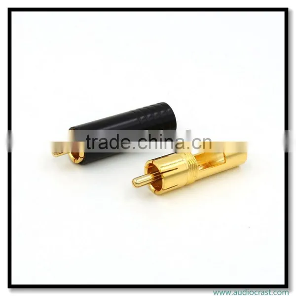 Audio Gade Gold Plated RCA Connector Plug Phono Jack HIFI Cable Connectors photo-3