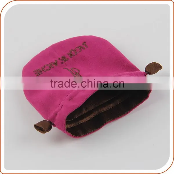 Double Drawstring Pouch With Custom Printed Logo Small Jewellery Bag photo-2