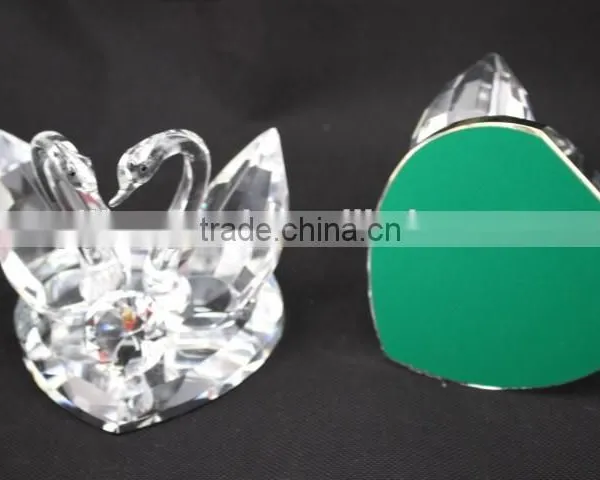 Factory Directly Sale Beautiful Couple Crystal Swans photo-2