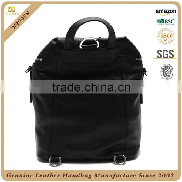 Fashion Quality Convertible Backpack Purse Black Leather Backpack for Women Quality Choice photo-2