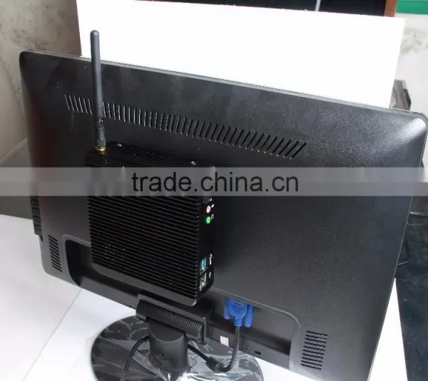 Palm size x86 fanless computer fanless dual-core pc J1800 win7 thin client 4g ram 64g ssd mini office cheap tablet pc