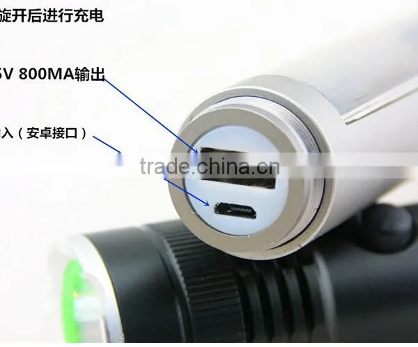 3W Strong Light Rechargeable High Power Led Solar Flashlight photo-2