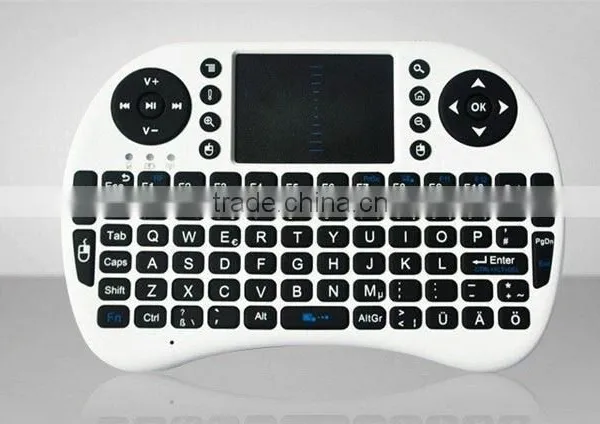 i8 Wireless Keyboard Mouse Pad For Android PC Fashionable White Fly Mouse Keyboard photo-3