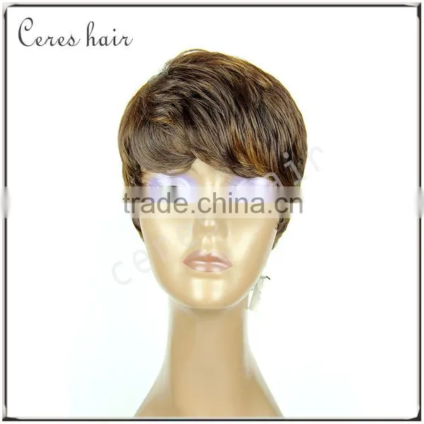 Short Bob Wigs for Black Women High Resistant Japanese Fiber Synthetic Hair Wig F Color Ombre 4/30 photo-2