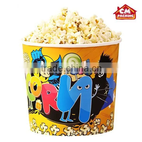 Custom Disposable Paper Popcorn Cup/popcorn Bowl/popcorn Bucket photo-3