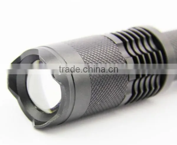 X1B 18650 Battery XML T6 10w Zoom Led Rechargeable Tactical Flashlight/Black Cheap Mini Flashlight photo-3
