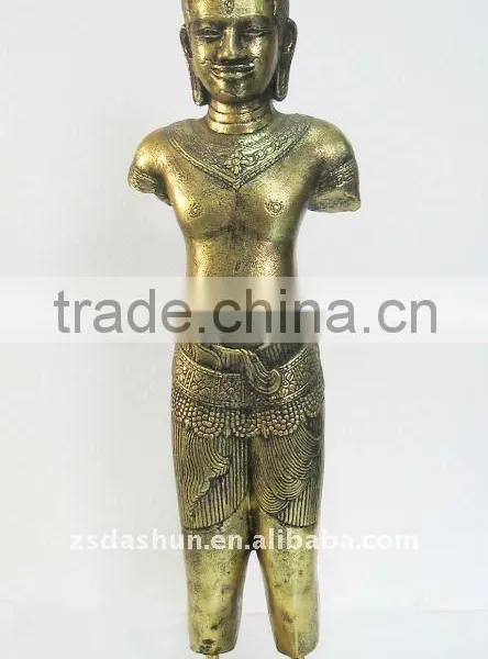 DS00012dd Buddha Plated Polyresin Crafts