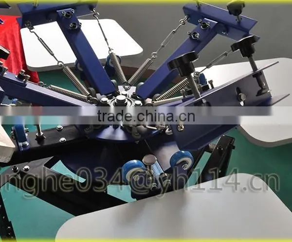 Stable Quality Manual Screen Printing Machine 4 Color / 4 Stations photo-3