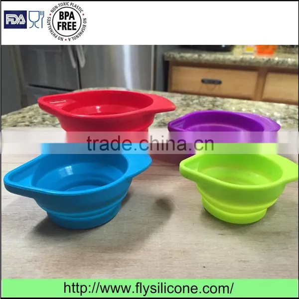 OEM Factory Price Sitff Enough Bpa Free Premium Silicone Measuring Cups