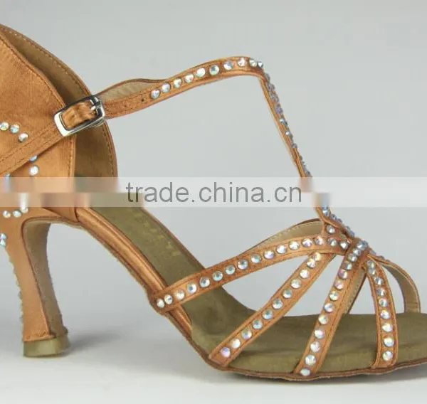 Suphini Spain Hot Sale Latin Ballroom Dance Shoes With Crystal photo-3