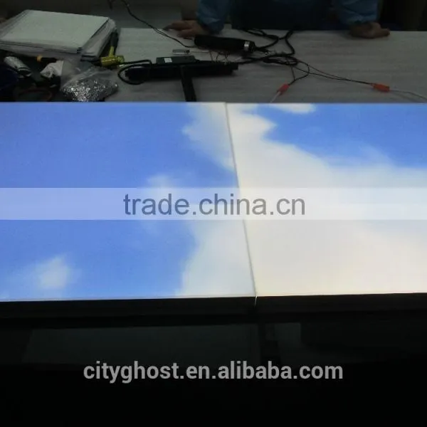 New Design SMD3528 Surface Mount 48W 0~10V/1~10V Dimming 595X595MM Frameless LED Ceiling Sky Panel photo-2