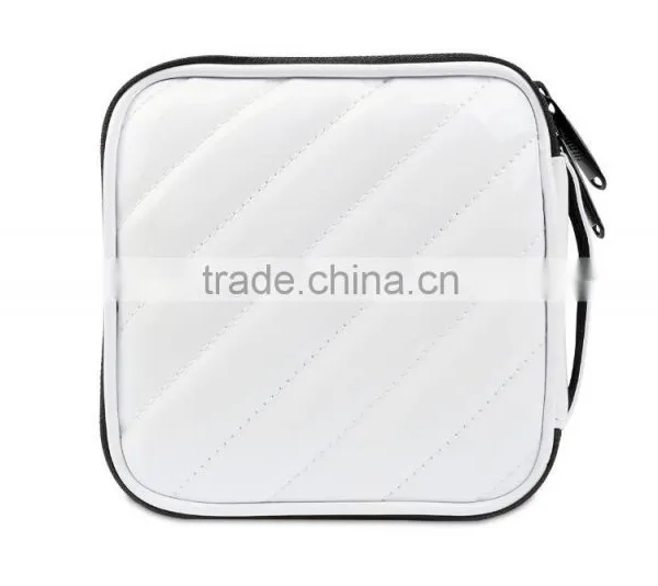 PU Leather White Square CD Bag,DVD VCD Case,Cute CD Case photo-6