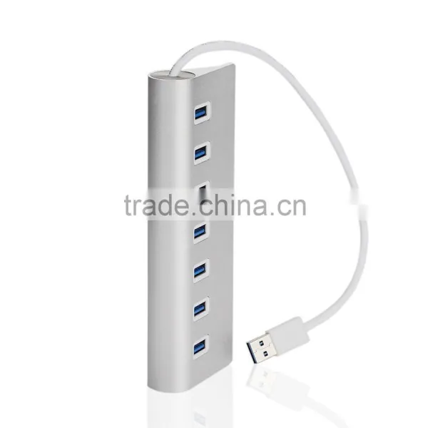 Portable Hub For Desktop Laptop PC Macbook 7 Port Plug and Play USB 3.0 Hub photo-3