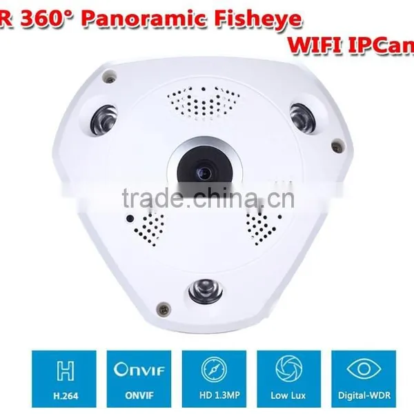 Factory Whosale! 360 Degree IP Fisheye Panoramic VR P2P Camera photo-4