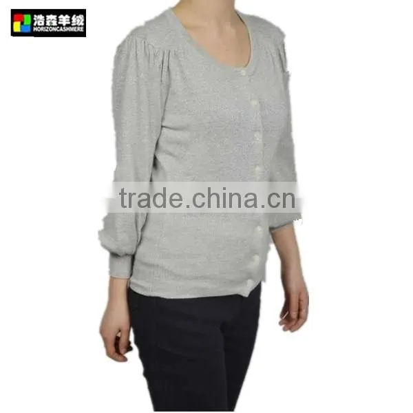 Fashion Women Knitted Cardigan Sweater, Latest Women Plain Knit Cardigan photo-3