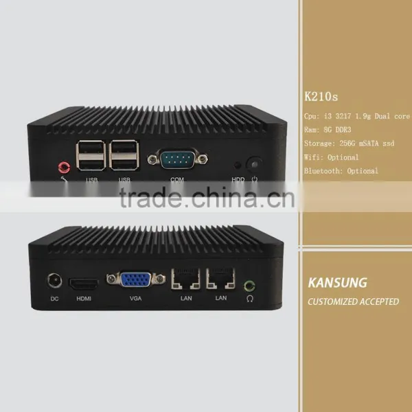 NUC i3 Computer 8G Ram 256G Ssd X86 Desktop pc Dual Lan Rs232 Handheld Aluminum Mini Computer