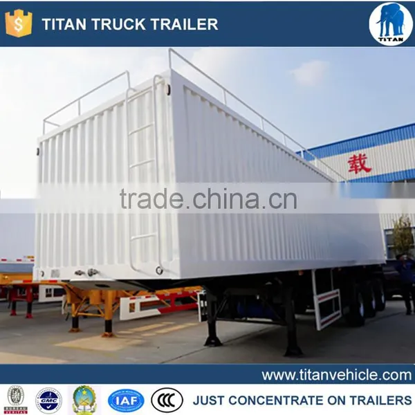 Payload 40 Ton Transporting Wheat in Bulk Agricultural Semi Trailer