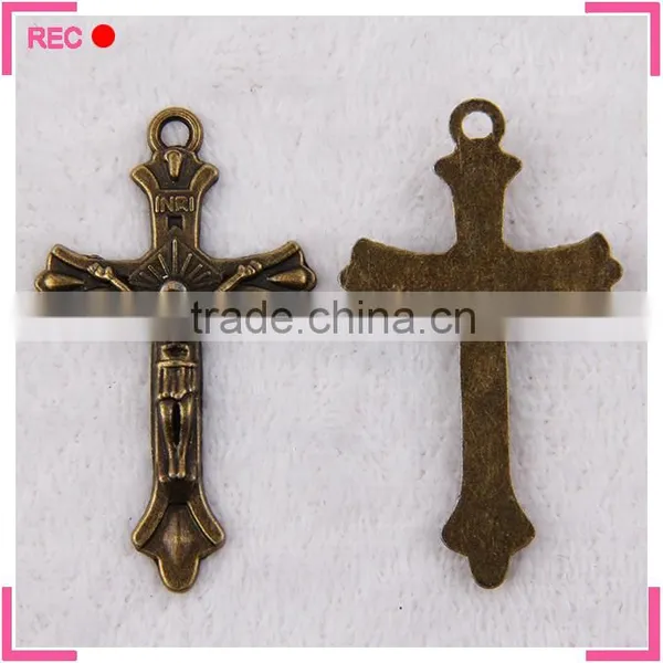 Cross Pendants for Jewelry Making, Jesus With Cross Religious Pendants photo-6