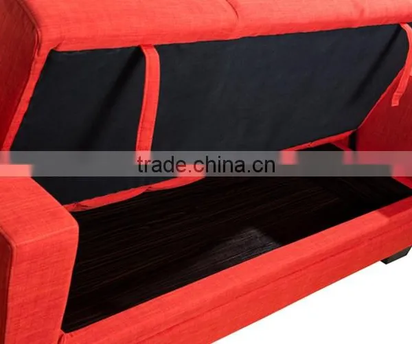 Factory Direct Modern Design High Quality Chesterfield Sofa Cum Bed/ Red Fabric Sofa Bed photo-3