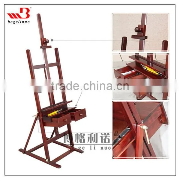 in Stock European Style Antique Wooden Easel Stand With Drawer photo-2
