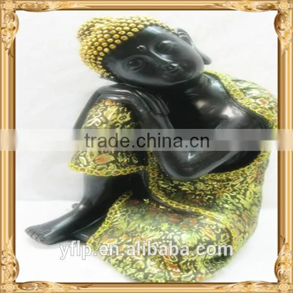 Resin Sitting and Closing Eyes Hindu God Craft for Home Decoration photo-2