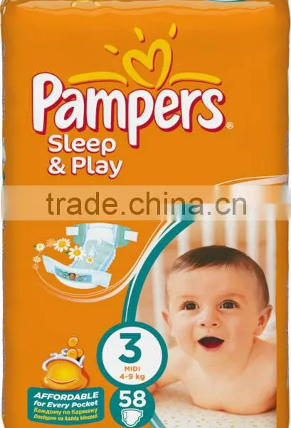 PAMPERS 58PCS Midi Diapers