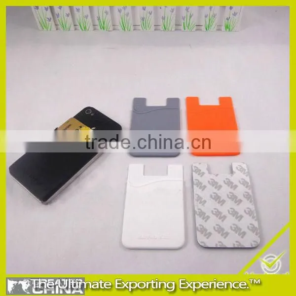 Silicon Card Holder,silicon Credit Card Holder,mobile Phone Case Card Holder Wallet/ Cell Phone Pocket