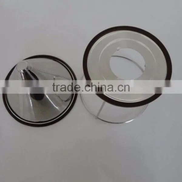 Stainless Steel Pour Over Coffee Dripper Permanent Reusable Paperless and Washable Stainless Steel Coffee Filter Cone photo-3