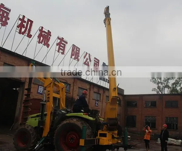 Tractor Mounted Solar Poles Erection Machine photo-2