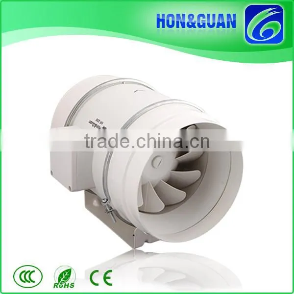 Hon&Guan 8Inch 840CMH Airflow Mixed Flow Inline Duct Fan for Basement photo-3